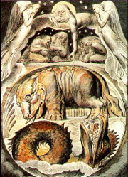 Behemoth and Leviathan by William Blake