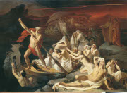 Charon carries souls across the river Styx