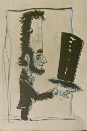 Abraham Lincoln in a top hat (sketch)