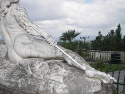 Achilles, a sculpture on the Greek island of Corfu