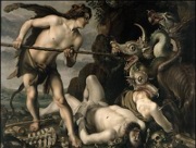 Cadmus slaying the dragon