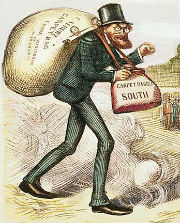 Carpetbagger cartoon by Thomas Nast