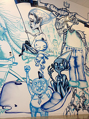 graffiti by David Choe at Facebook