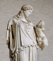 Eirene holding the child Plutus