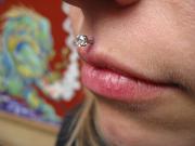 Philtrum pierced