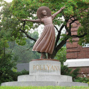 A sculpture of Pollyanna in Littleton, New Hampshire