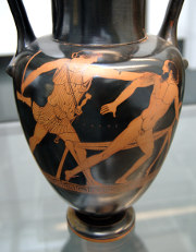 Theseus slaying Procrustes